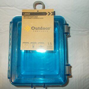 Watertight Box 1.5 Liters Large Blue NEW Outdoor Products